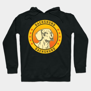 Smooth Dachshund Dog Portrait Hoodie